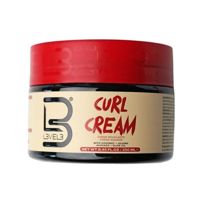 Skiennix Level 3 Hydrating Curl Cream - Coconut & Jojoba Oil for Coily & Curly Hair - Moisture & Shine Lock