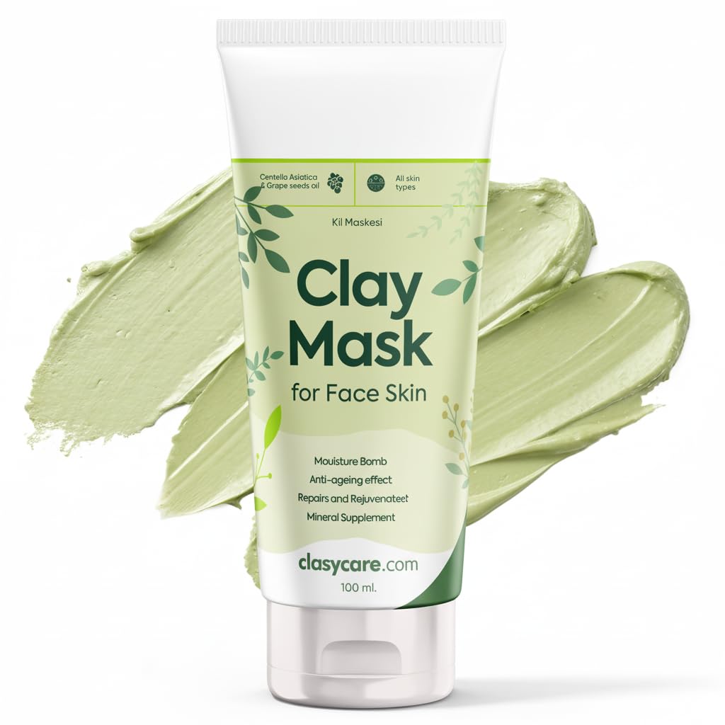 Clasy Care Clay Mask for Face – Pore Firming & Deep Cleansing Face Mask | Anti-Blackhead | Oil Balancing | Moisturising & Natural Ingredients, 100 ml