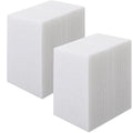 Hoolerry 40 Pcs White Scrub Pads Light Duty Scouring Non Woven Pad Non Scratch Abrasive Hand Multipurpose Scouring Sponge Multi Surface Scrubber Pads for Cleaning Polishing Home(4 x 6 Inch,White)