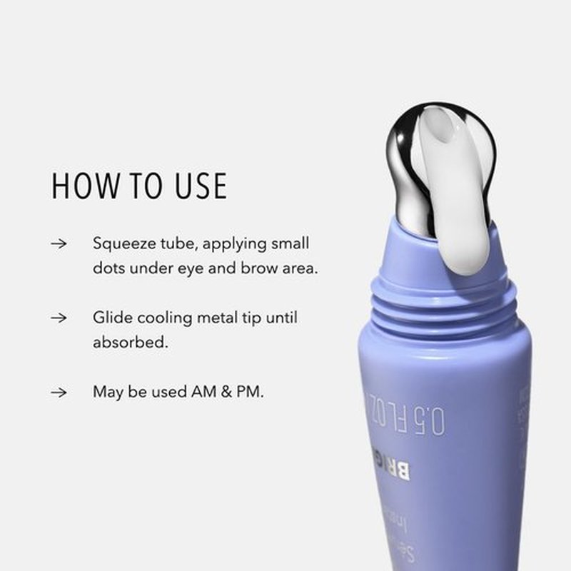 HydroPeptide Vital Eyes - Instant Awakening Serum | Cooling Rollerball Under Eye Moisturizer 0.5 Oz