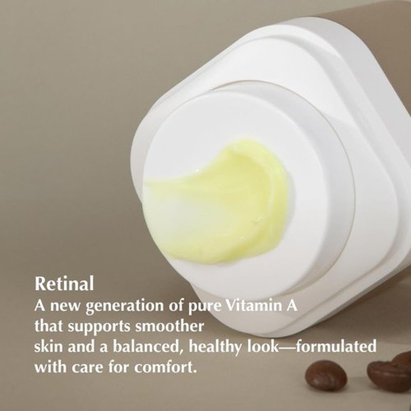 KAINE 300ppm Retinal + 2% Caffeine, Caffetinal Night Moisturizer Hydrate Cream for sensitive skin, Korean Skin Care, 1.69 fl.oz