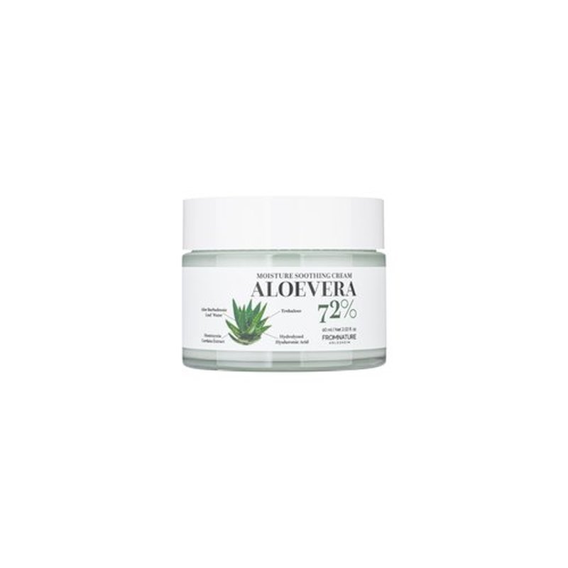 FROMNATURE ARLESHEIM Aloe Vera 73% Moisture Soothing Cream 60 ml – Hydrating & Moisturizing& Calming Skin with Hyaluronic Acid