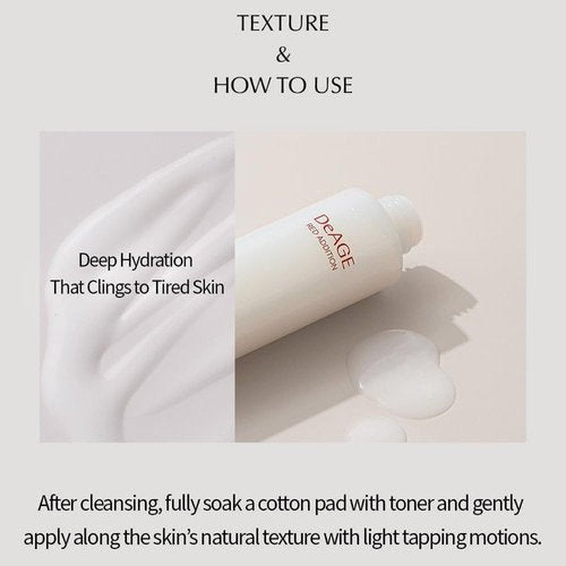 CHARMZONE DeAge Red Addition Classic Skin Care Set (New Version) – 3-Piece Anti-Aging Kit with Toner, Emulsion & Cream – Red Wine, Pomegranate & Tomato for Hydration, Firming & Radiance