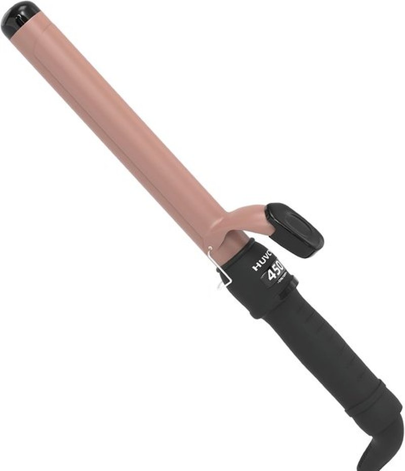 Skiennix 1-1/4 Inch Curling Iron - Fast Heating Ceramic Curler with LCD Display, Adjustable 180°F-450°F, Rose Gold