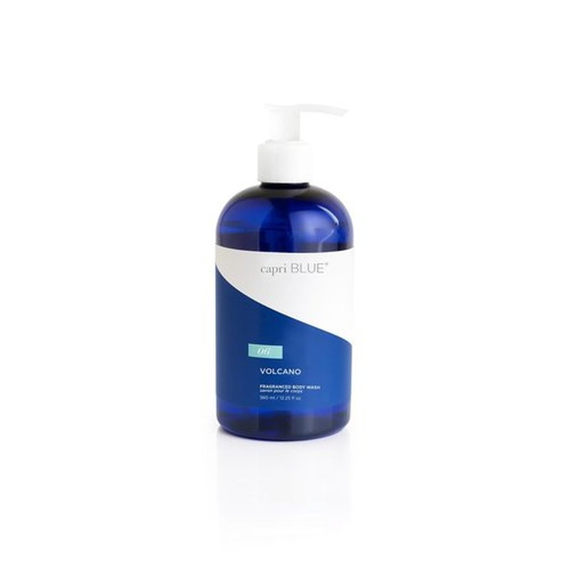 Capri Blue Body Wash - Citrus and Sugar Scented Liquid Moisturizing Body Wash - Luxury Moisturizing Liquid Soap for Shower - Sulfate, Cruelty-Free Vegan (Volcano, 12 oz)