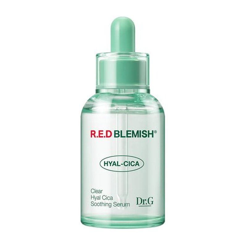 Dr. G R.E.D. Blemish Clear Hyal-Cica Soothing Serum - Korean Skincare - Long-Lasting, Hydrating Serum for All Skin Types - Cools Skin Temperature - Hyaluronic Acid & Centella Asiatica - 1.69 fl oz