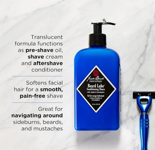 Jack Black Beard Lube Conditioning Shave - Nourishing Beard Conditioner for Men | Perfect Gift Idea