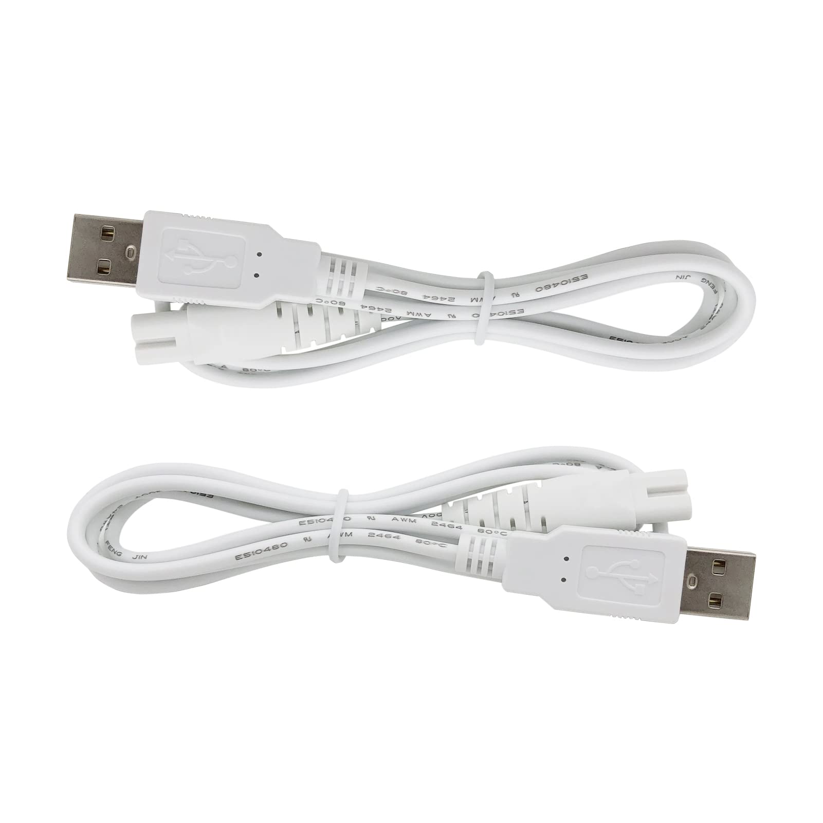 Charger Cable Replacement for Pritech Electric Feet Callus Remover Foot Pedicure, USB Power Cord 4 ft (2-Pack)