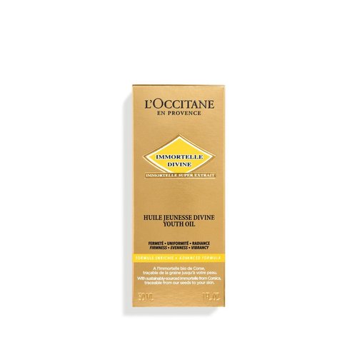 L'OCCITANE Immortelle Divine Youth Oil - Anti-Aging Facial Oil | 1.00 Fl Oz for Radiant Skin