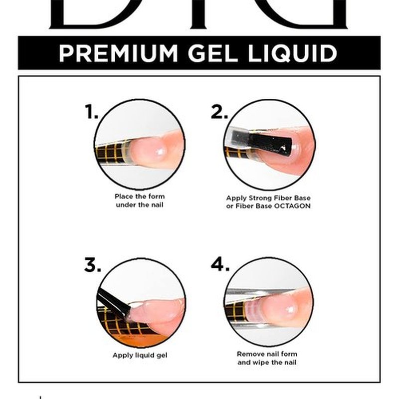 Didier Lab - Premium Gel Liquid Milky White - Builder Gel in a Bottle - Nail Extension up to 5mm - Viscous - Easy Application - Suitable for Beginners - For UV Lamp – French Manicure – White Colour
