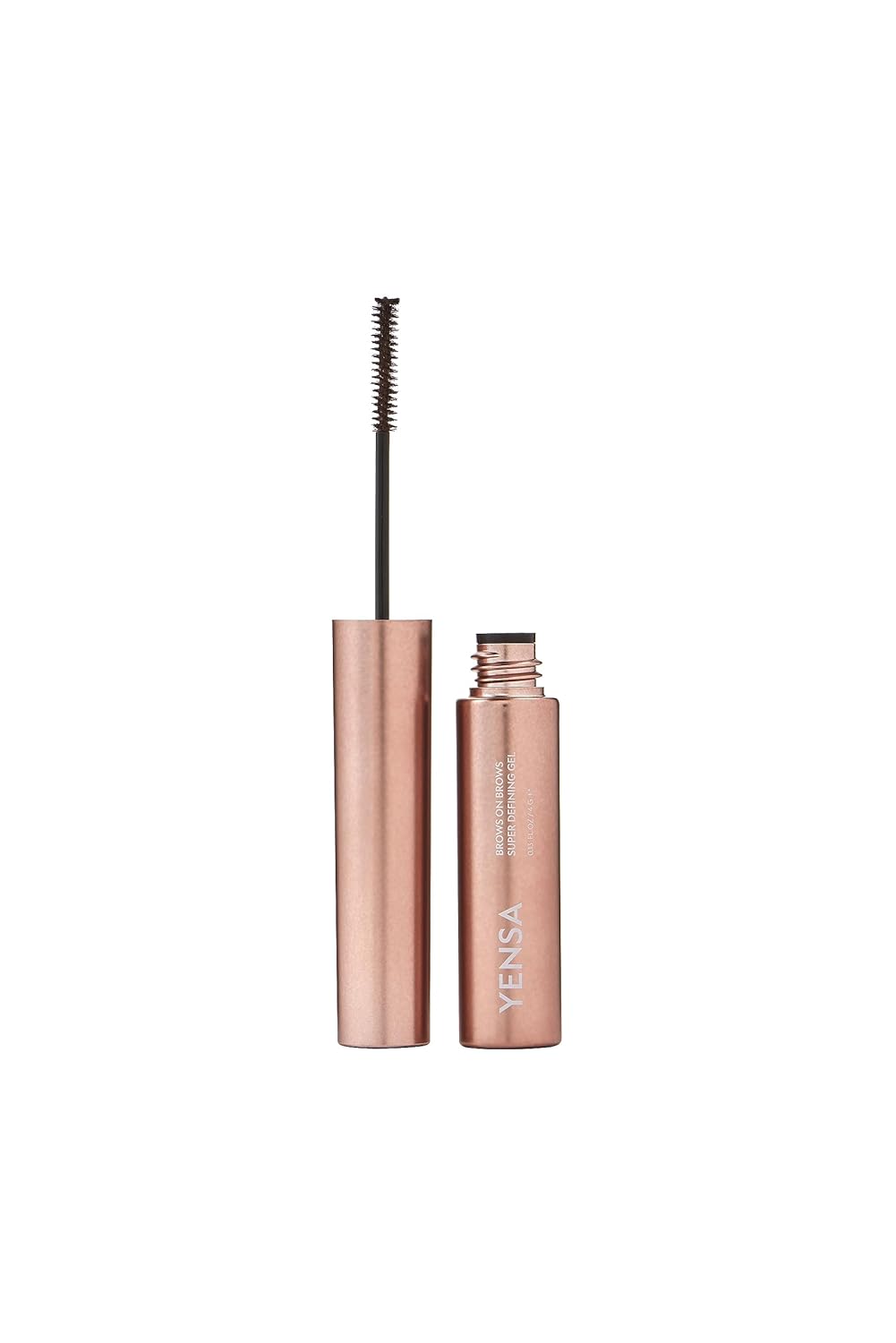 YENSA Brows On Brows Tinted Eyebrow Gel - Long-Wear Superfood Formula for Color & Thickness - Auburn (0.17 oz)