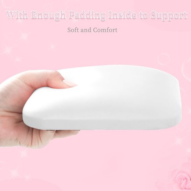 Nail Tech Elbow Rest, Soft Elbow Rest for Nail Tech, Elbow Pad Arm Rest for Nails, Nail Arm Rest for Elbow, Nail Arm Rest for Nail Tech, Elbow Rest for Nail, Nail Tech Supplies (White)