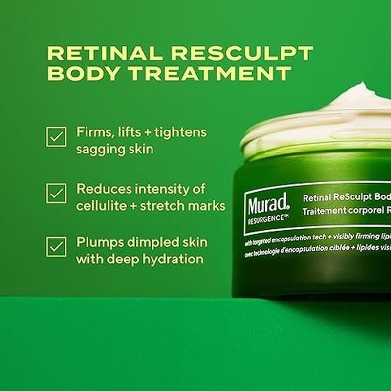 Murad Bright Eyed & Sculpted Body Combo - Retinol Eye Serum & Body Treatment Set for Brightening & Cellulite Reduction