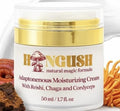 HONGUSH Facial Moisturizer – Hydrating Face Cream with Reishi, Chaga & Cordyceps, Lightweight Non Greasy Moisturizer for Dry, Sensitive & Combination Skin, Skin Barrier Support, 50 ml