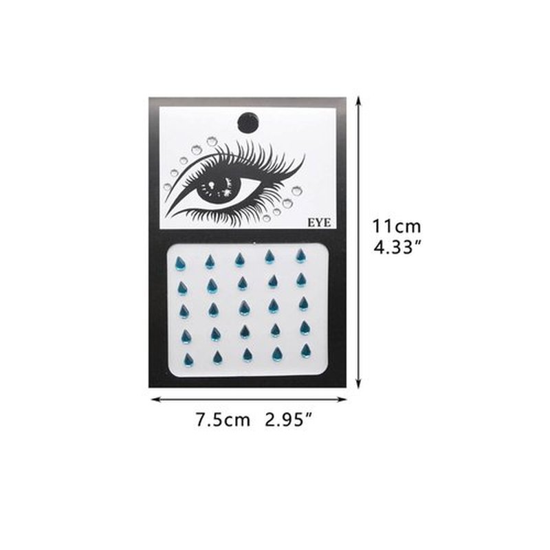 GLARYYEARS Face Gems, 10-Pack Face Jewels Temporary Tattoo Stickers, Face Jewelry Rhinestones Diamonds Crystals, Rave Accessories for Festival Holiday Costumes & Makeup
