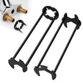 NOGCAW 2 Pcs Multifunctional Sink Wrench, Sink Wrench Faucet Tool Plumbing Tool, Under BasinSink FaucetWrench Tight Spaces for Kitchen and Bathroom (2pcs)