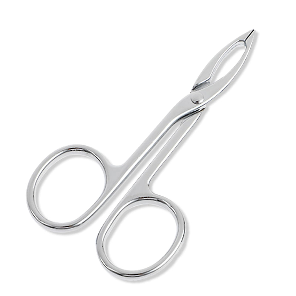 2 pcs Tweezers Scissor Handle, Straight Tip Scissor Shaped Eyebrows Tweezers, Stainless Flat Hair Plucker for Women Man Remover Facial Hair Eyebrows Care (Silver and Black)