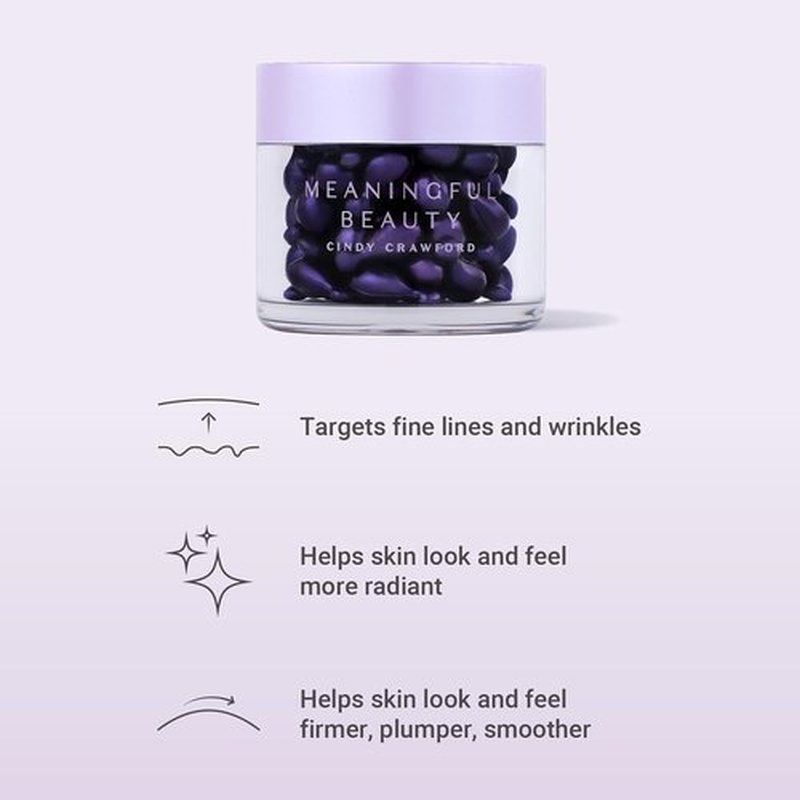 Meaningful Beauty Wrinkle Smoothing Capsules Advanced Formula With Hyaluronic Acid, 20 Count