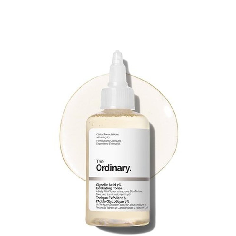 The Ordinary Glycolic Acid 7% Exfoliating Toner - Brightening Daily Formula for Even Skin Tone