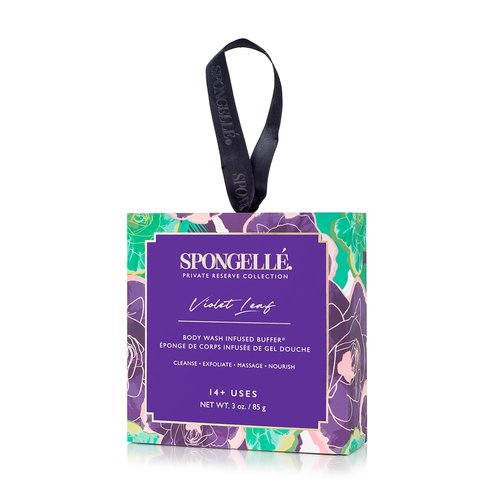 Spongelle' Violet Leaf - Body Wash Infused Buffer