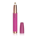 Eyebrow Trimmer for Women - Electric Eye Brow Razor with LED Light Painless & Easy Clean for Eyebrows Face Nose Ear Hair Chin Lips Peach Fuzz Bikini Lines & Other Detailing - Battery Operated (Pink)