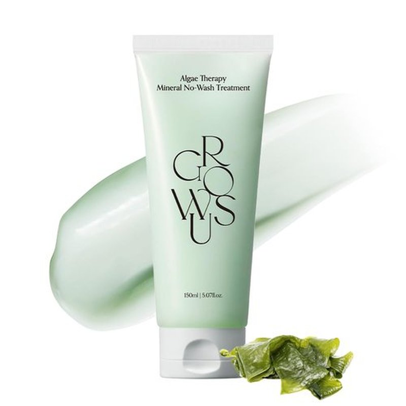 GROWUS Algae Therapy Mineral No-Wash Treatment | Leave-In Hair Treatment with Deep Sea Minerals & Nutrient Supply | Lightweight with Sweet Green Muscat Scent | Silicone Free (8.45 Fl Oz / 150ml)