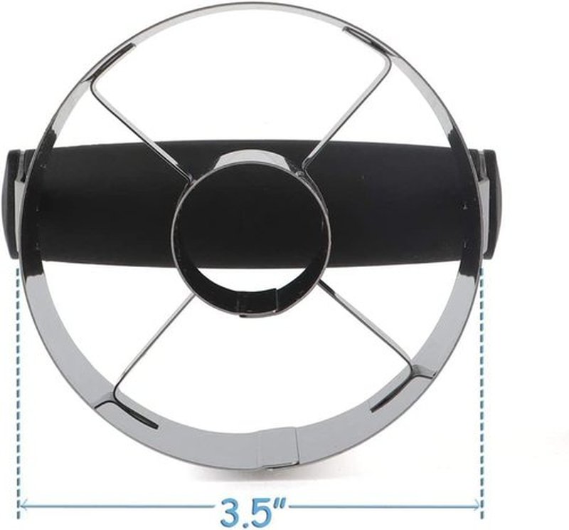 HULISEN Donut Cutter - 3.5 Inch Stainless Steel Doughnut & Biscuit Cutter with Soft Grip Handle