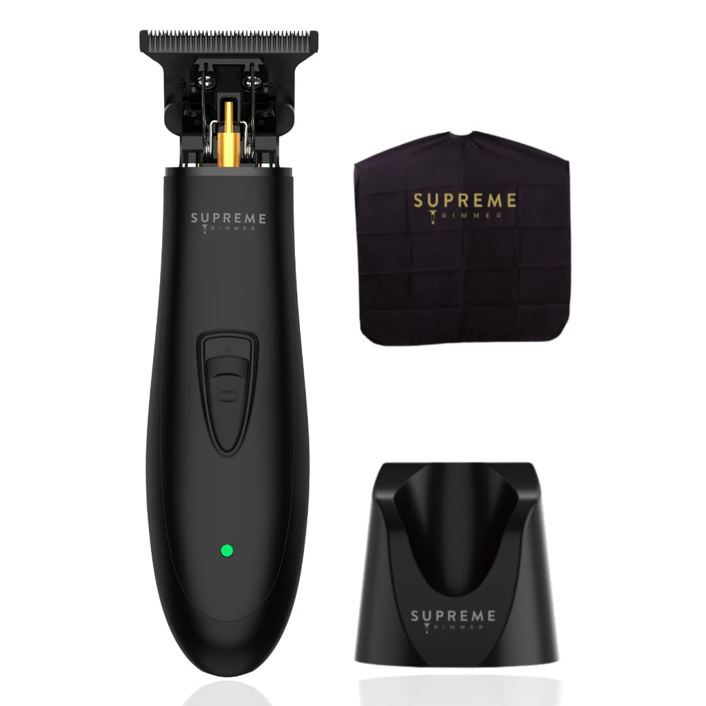 Supreme Trimmer DLC T Shaper| Professional Barber Trimmer Hair Clippers for Men (120 Min Run Time) Cordless Hair Trimmer Zero Gapped Liner Beard Trimmer | ST5215 Red