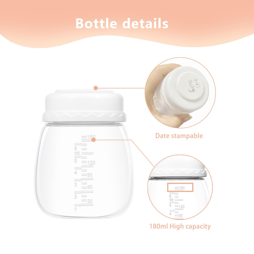 Breast Pump Parts Compatible with Spectra Bottles for Pumping Spectra Replacement Pump Parts Pump Bottles, Breast Pump s1/s2/9 Plus, Not Original Accessories, 2 Count