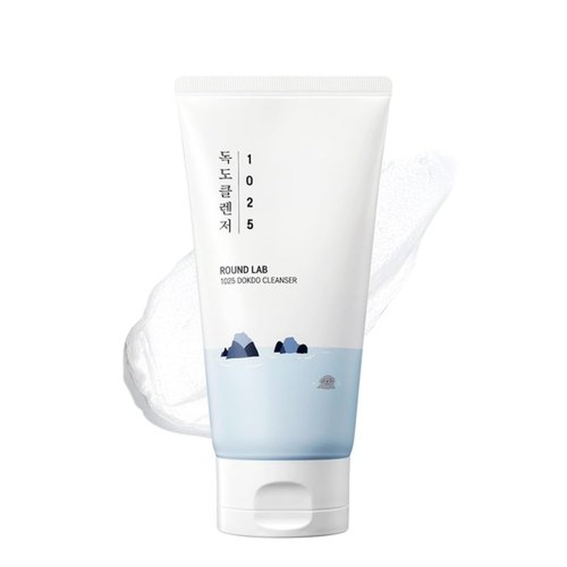 ROUND LAB 1025 Dokdo Cleanser - Low pH Facial Cleanser for Sensitive Skin | 5.07 Fl Oz Hydrating Face Wash