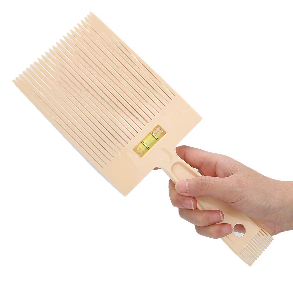 Haosie Flat Top Comb, Dual Ended Flattopper Comb, Barber Hair Tool with Level Bang Liquid, Professional Haircut Level