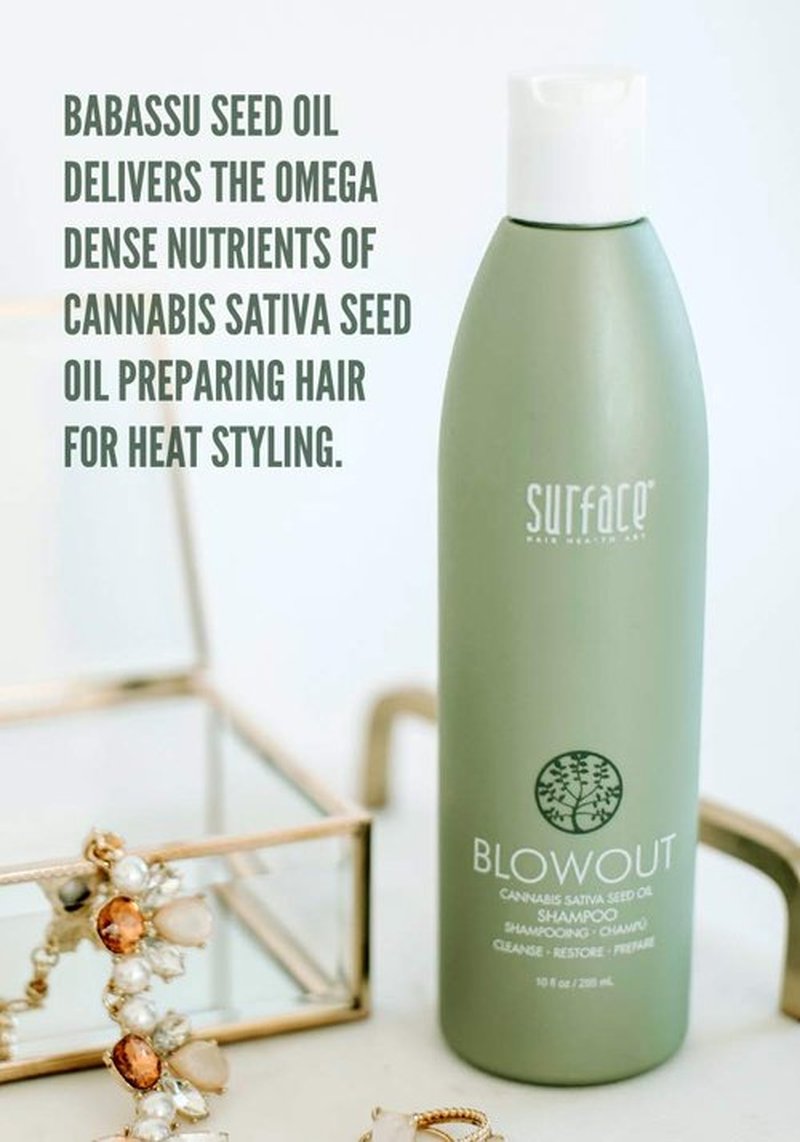Surface Hair - Blowout Shampoo | Organic Heat-Resistant Formula with Babassu Oil for Long-Lasting Results