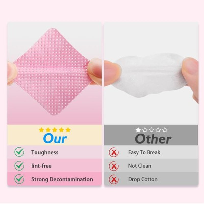 Pack of 2 Nail Polish Remover Pump Empty Dispenser Bottle with 540PCS Lint Free Nail Wipes for Alcohol, Acetone, Nail Polish and Makeup Remover Bullet Point 150 ml (2 Plastic Bottle and Wipe)