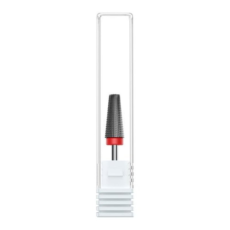 5-in-1 Nail Drill Bit, Professional Tungsten Carbide E File Bit, Two-Way Rotation for Left/Right Hand Use, Fine Grit for Cuticle Removal, Shaping, Pedicure (3/32" Shank)