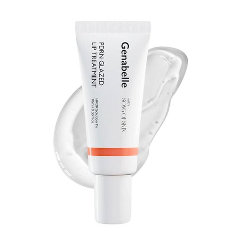 Genabelle PDRN Glazed Lip Treatment - Hydrating & Plumping Lip Balm with Peptides for Soft, Glossy Lips | 0.33 fl oz