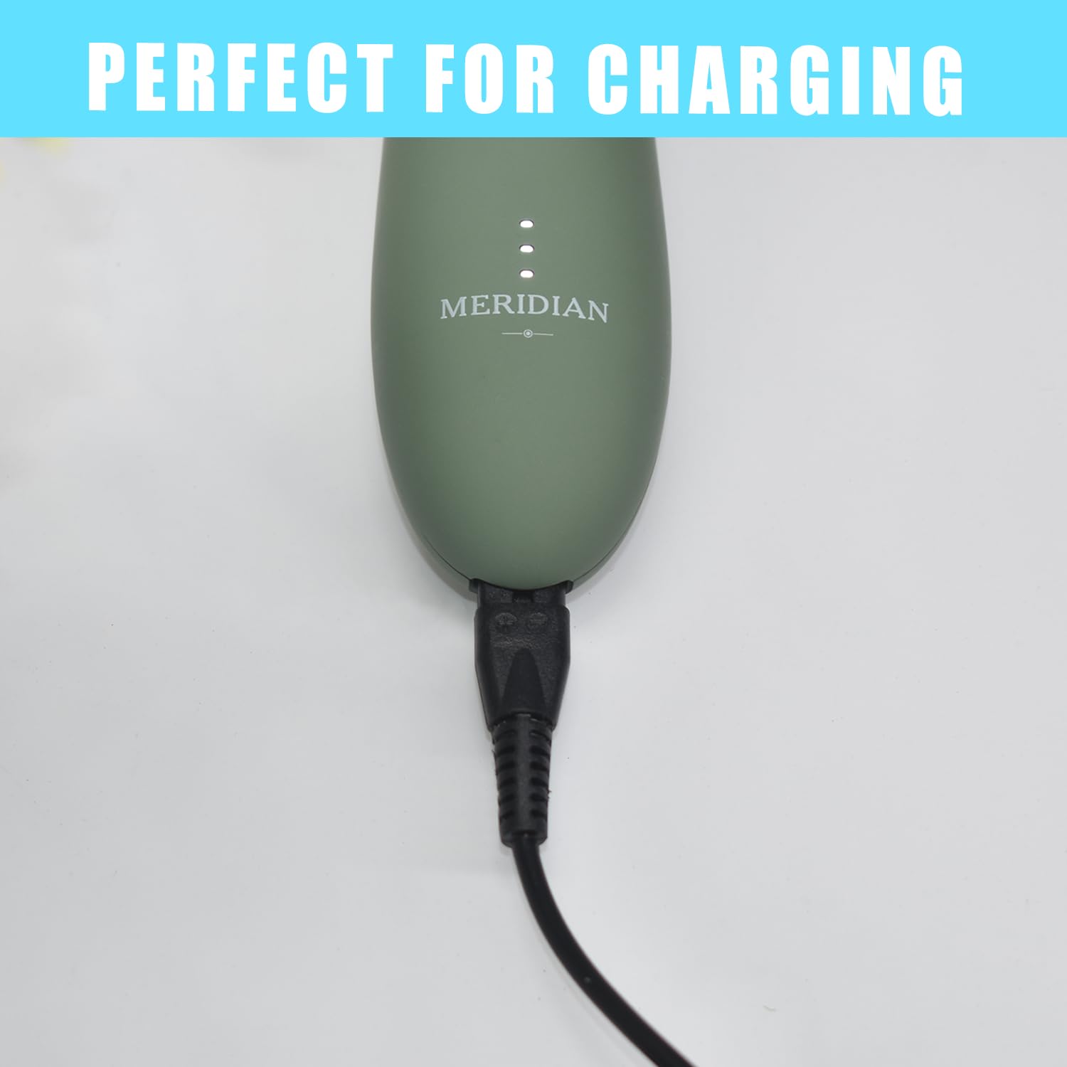 BOEEA Charger Replacement for Meridian Trimmer Charging Cable Compatible with Meridian Grooming Electric Shaver, 6.5Ft Power Cord Supply Adapter