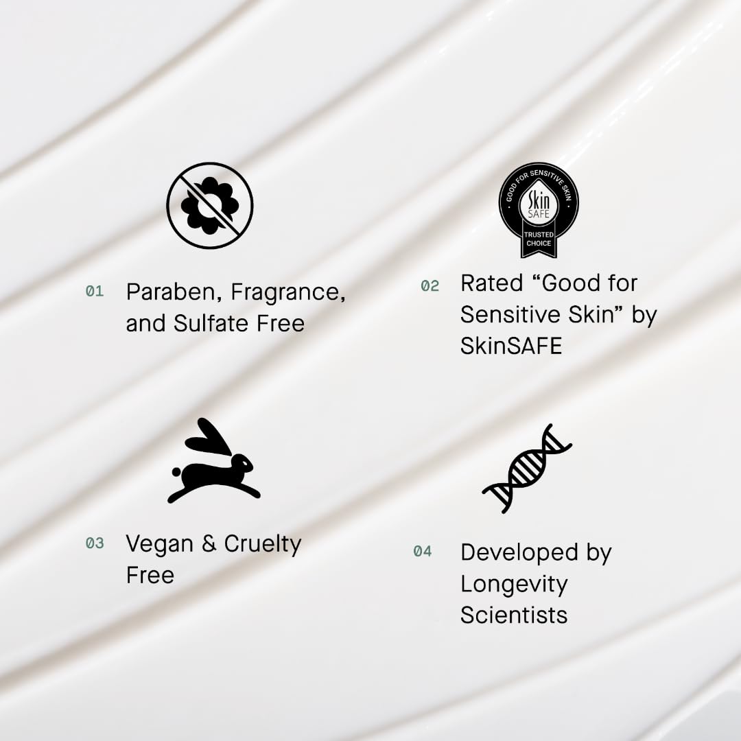 OneSkin FACE OS-01 Peptide Topical Supplement MINI | Skin Longevity Age Reversal Moisturizer | Safe for Sensitive Skin, Fragrance-Free, 15 mL / 0.5 oz