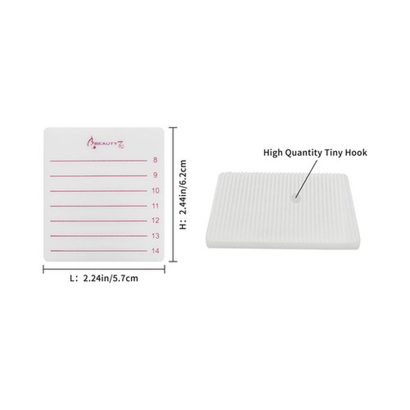 Beauty7 Eyelash Extension Holder Kit Plate Eyelashes Hand Stand Lash Organizer Pallet Base Tray with Adjustable Wrist Wrap Tweezer Professional Individual False Lashes