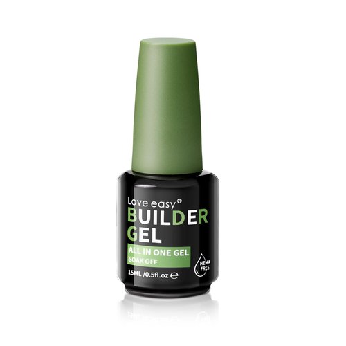 Love easy Hema Free Builder Gel for Nails Hypoallergenic & Odorless - Thickness Nail Strengthener & Extender | 28-Day Chip Resistance