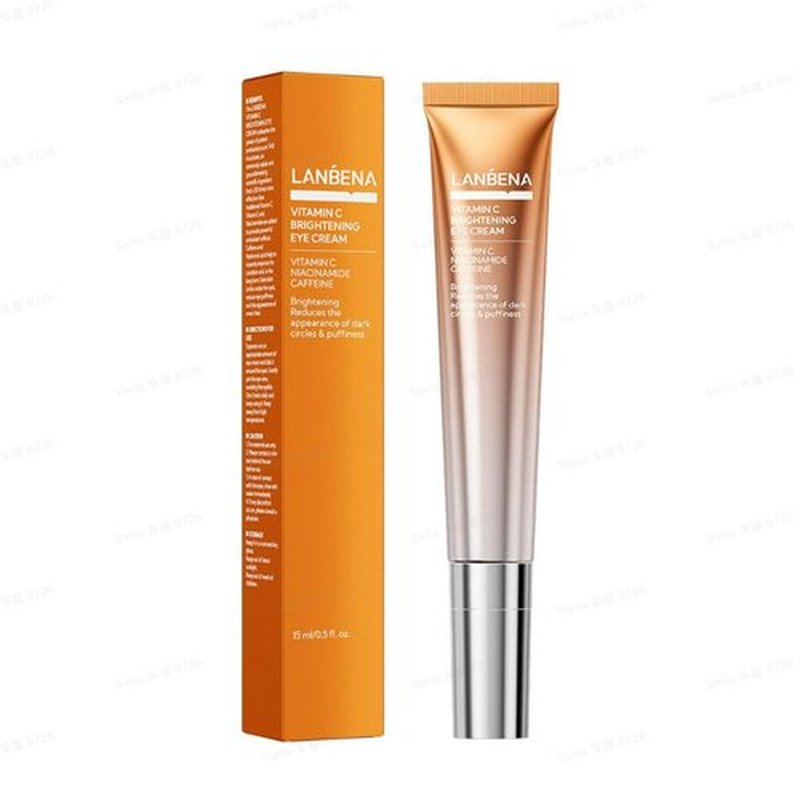 LANBENA Vitamin C Eye Cream - Brightening Treatment for Dark Circles & Puffiness, 15ml