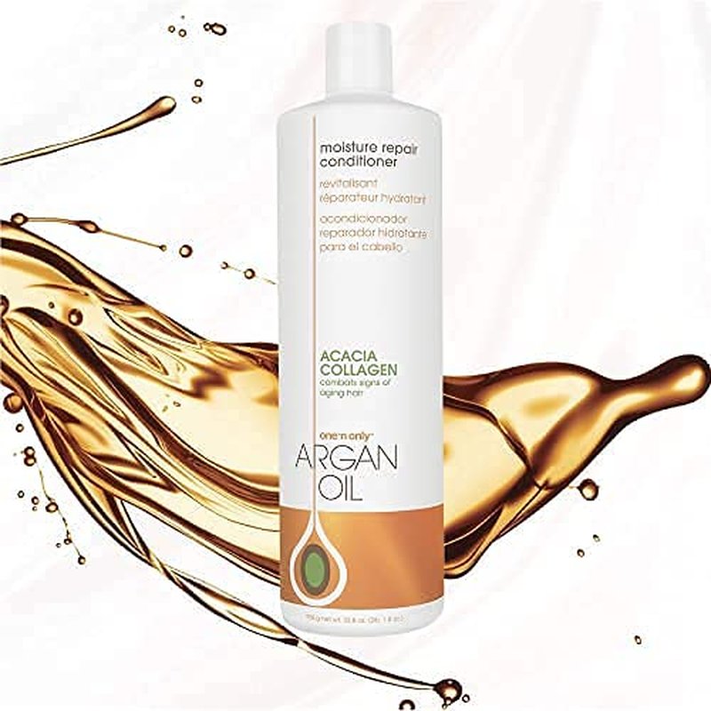 One 'n Only Argan Oil Conditioner - Moisture Repair for Damaged Hair | 33.8 Fl. Oz - Enhances Shine & Manageability