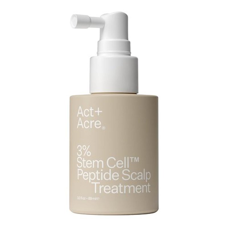 Act+ Acre Cold Processed Stem Cell Peptide Treatment - Boost Hair Density with Grape Stem Cells & Peptides | Vegan, 3 Fl Oz