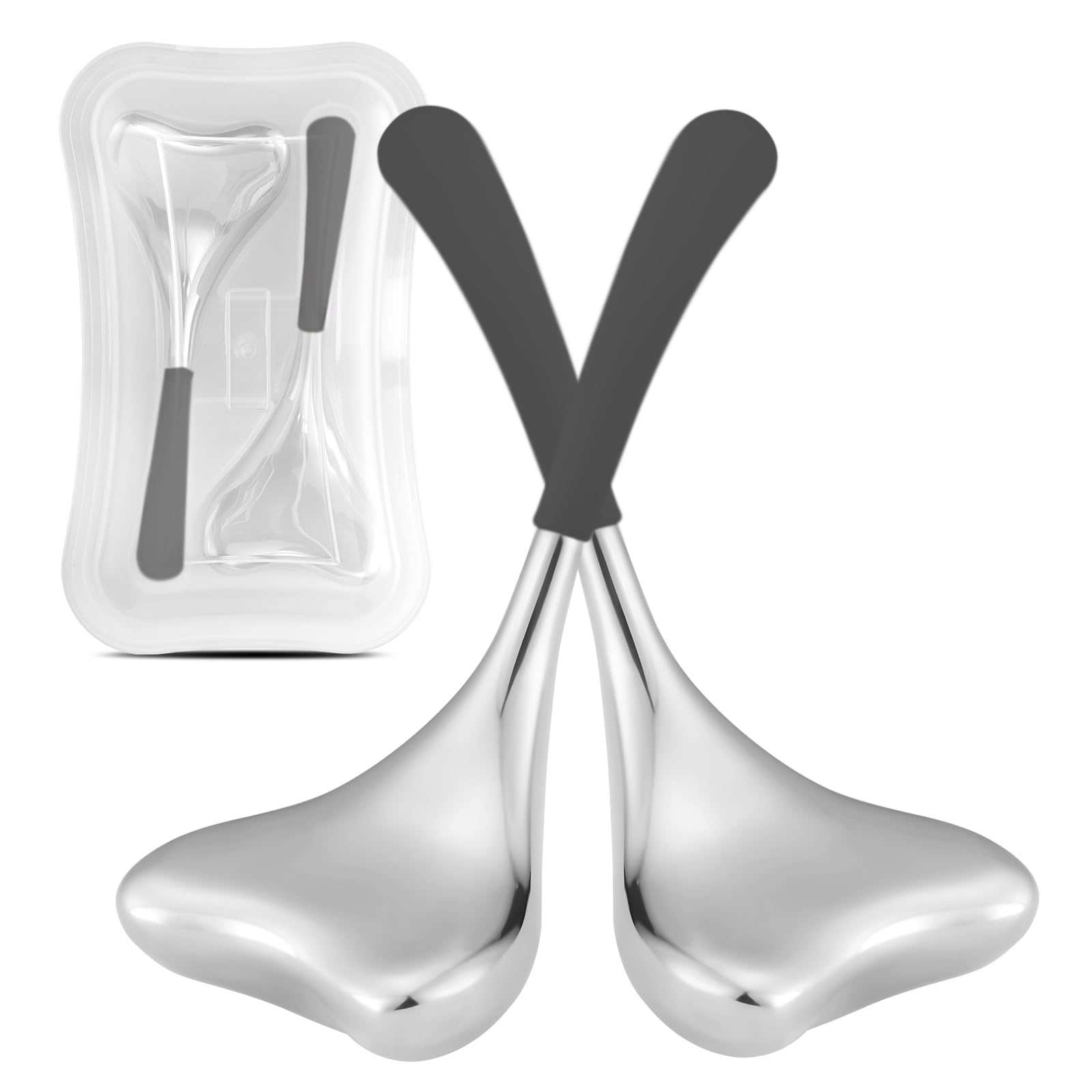 Cryo Sticks-Gua Sha and Massage 2-in-1, Ice Globes for Face-Wrinkle Reduction & Dark Circle Relief, Stainless Steel Facial Massage Tool for Skin Tightening Cooling Globes,Mothers Day Gifts
