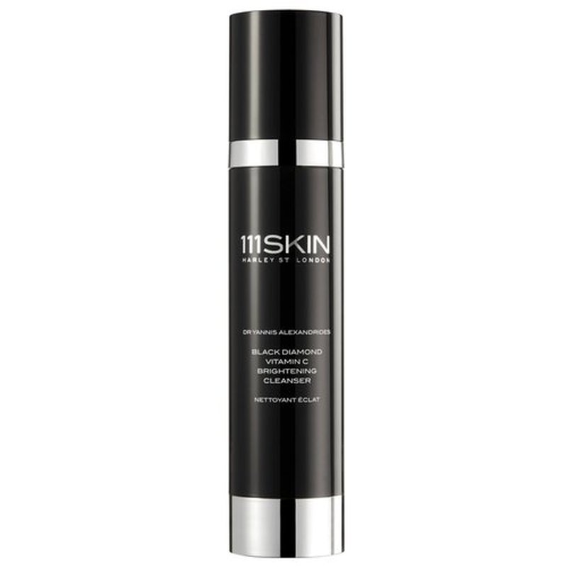 111SKIN Black Diamond Vitamin C Cleanser Face Wash for All Skin Types, Foaming Facial Cleanser with Peptidic Microalgae Complex for Dull Uneven Skin Tone & Dark Spots 3.4 fl oz