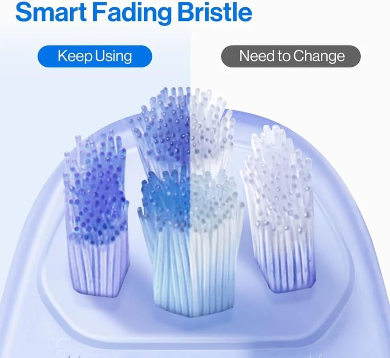 Usmile Replacement Toothbrush Heads - Ergonomic 2.0 Design with Silicone Cushion | Gentle on Gums, 2 Pack