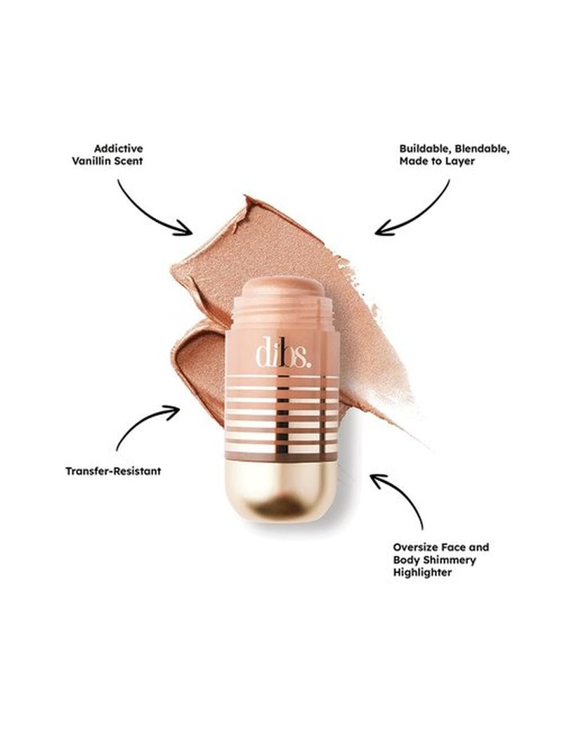 DIBS Status Stick Highlighter - Versatile Face and Body Glow, 1.3 Oz | High Road Highlight