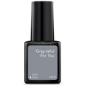 Sensationail “Gray-teful For You” Nail Gel For up to 2 Weeks of Dazzling Color, LED Lamp Required, Long-Lasting Finish, No Dry Time, Gray, 0.25 Fl Oz