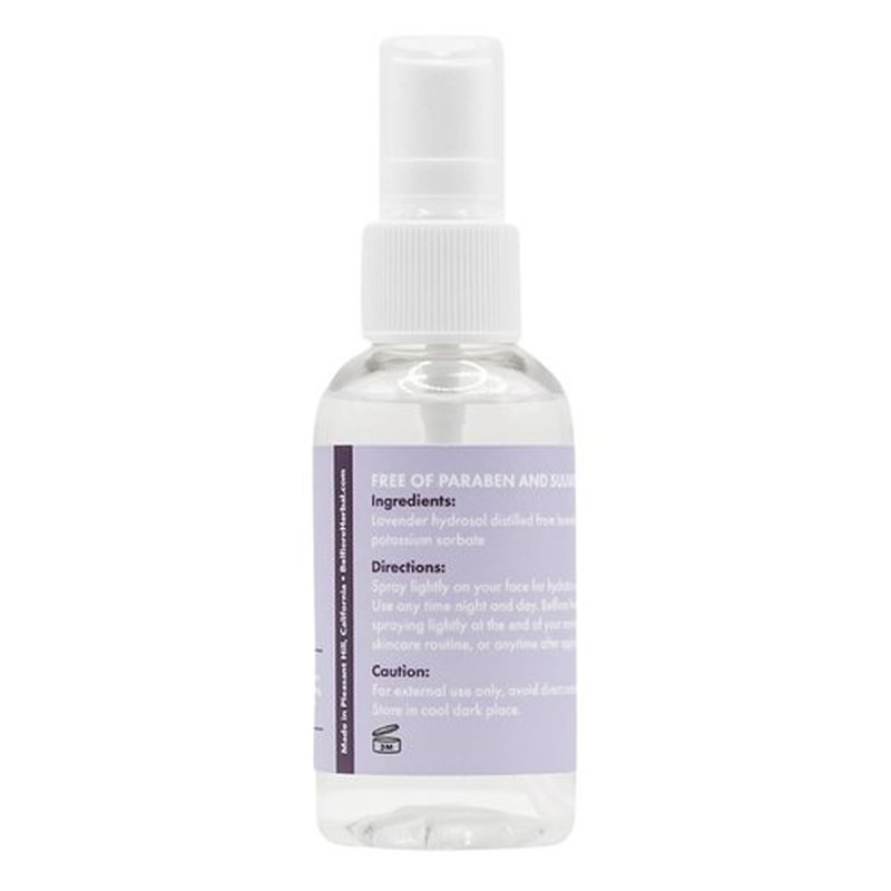 Lavender Mist Spray by 100% Natural - Organic Hydrating Mister for Face, Body & Hair | Calming Sleep Aid, 2 Oz