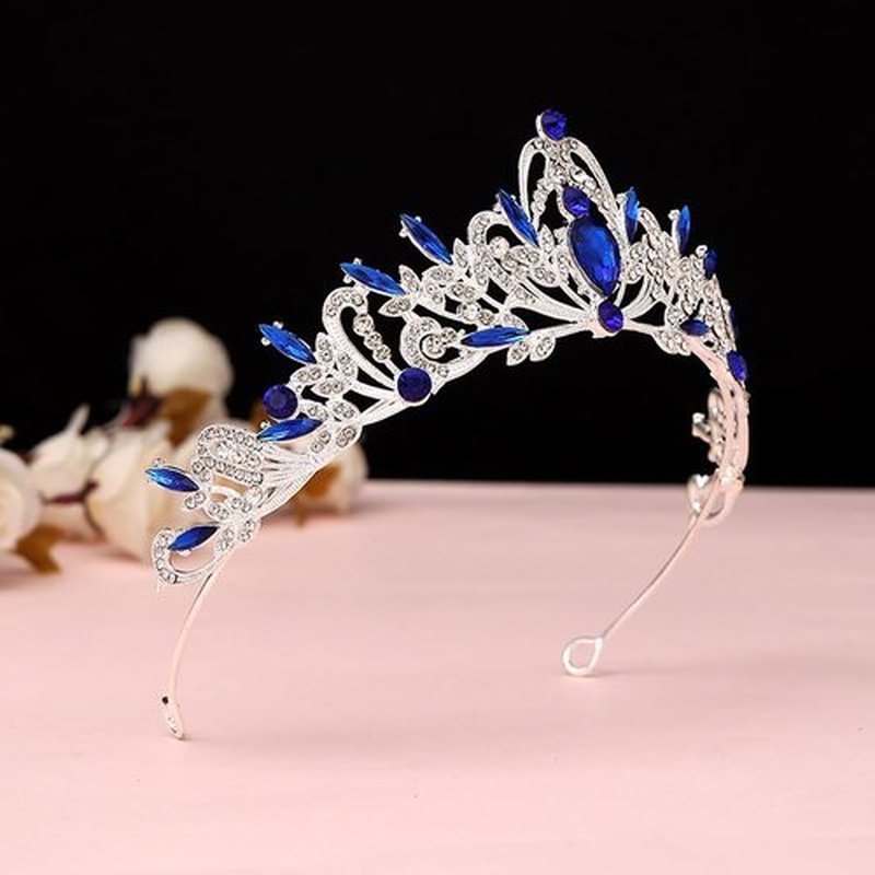 Rannyrena Silver Crystal Tiaras and Crowns for Women Sparkling Rhinestone Queen Crowns Princess Birthday Wedding Bridal Hair Accessories