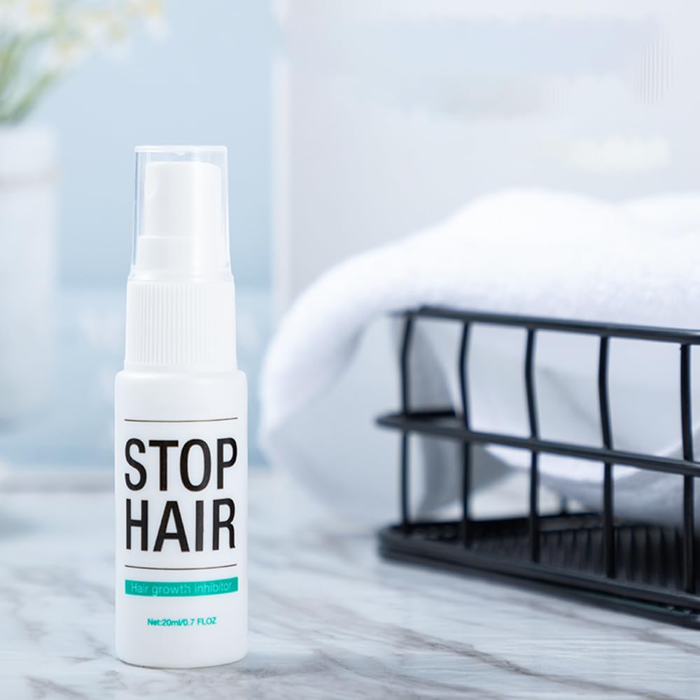 20ml Hair Growth Inhibitor Spray for Face Bikini, Non-Irritating Painless Hair Inhibitor Permanent Stop Hair Growth for Body, Arm, Armpit, Leg